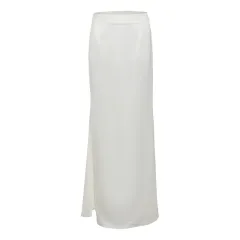 Autumn Elegant Lace Fishbone Bandeau Slim-fit Long Dress Suit - White Skirt - View 1