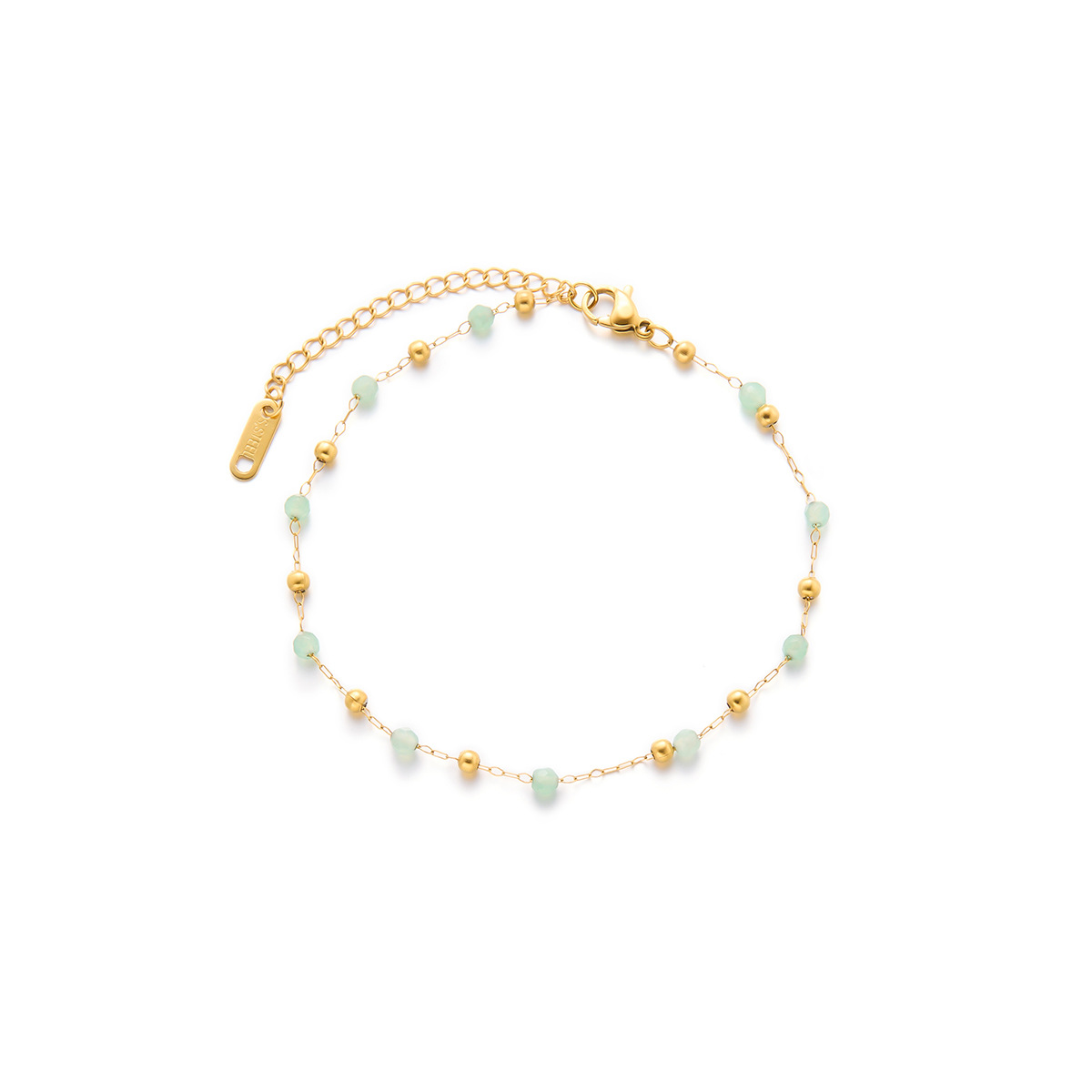 Natural Jade Handmade Necklace Titanium Steel