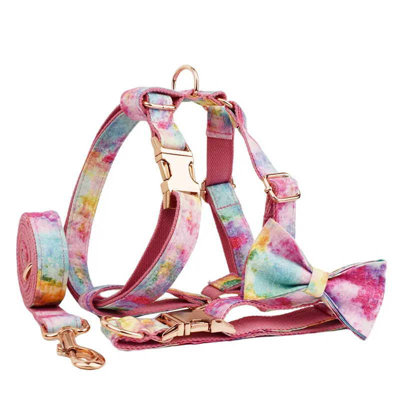 Bronzing Pet Collar Traction Rope on Foundation