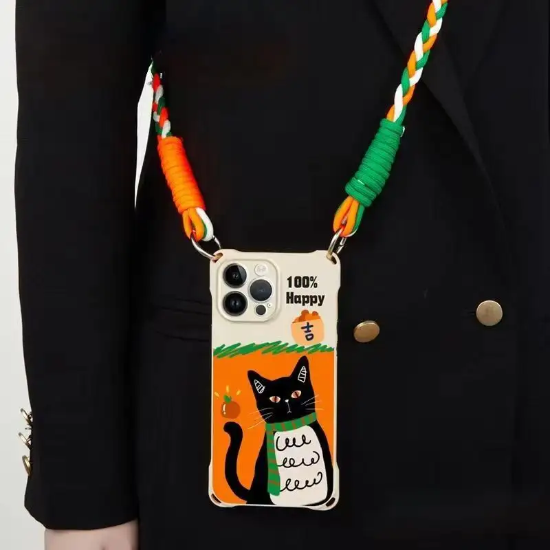 Scarf Cat Suitable For Crossbody Phone Lanyard
