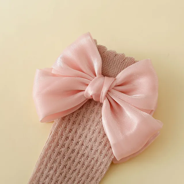 Mid calf Length And Breathable Thin Mesh Socks Light Pink - Shop at LoveMi