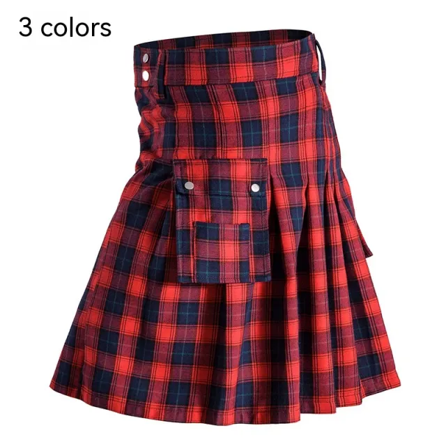 Traditional Scottish Highlands Plaid Festival Pleated Skirt 3 Colors - Shop at LoveMi