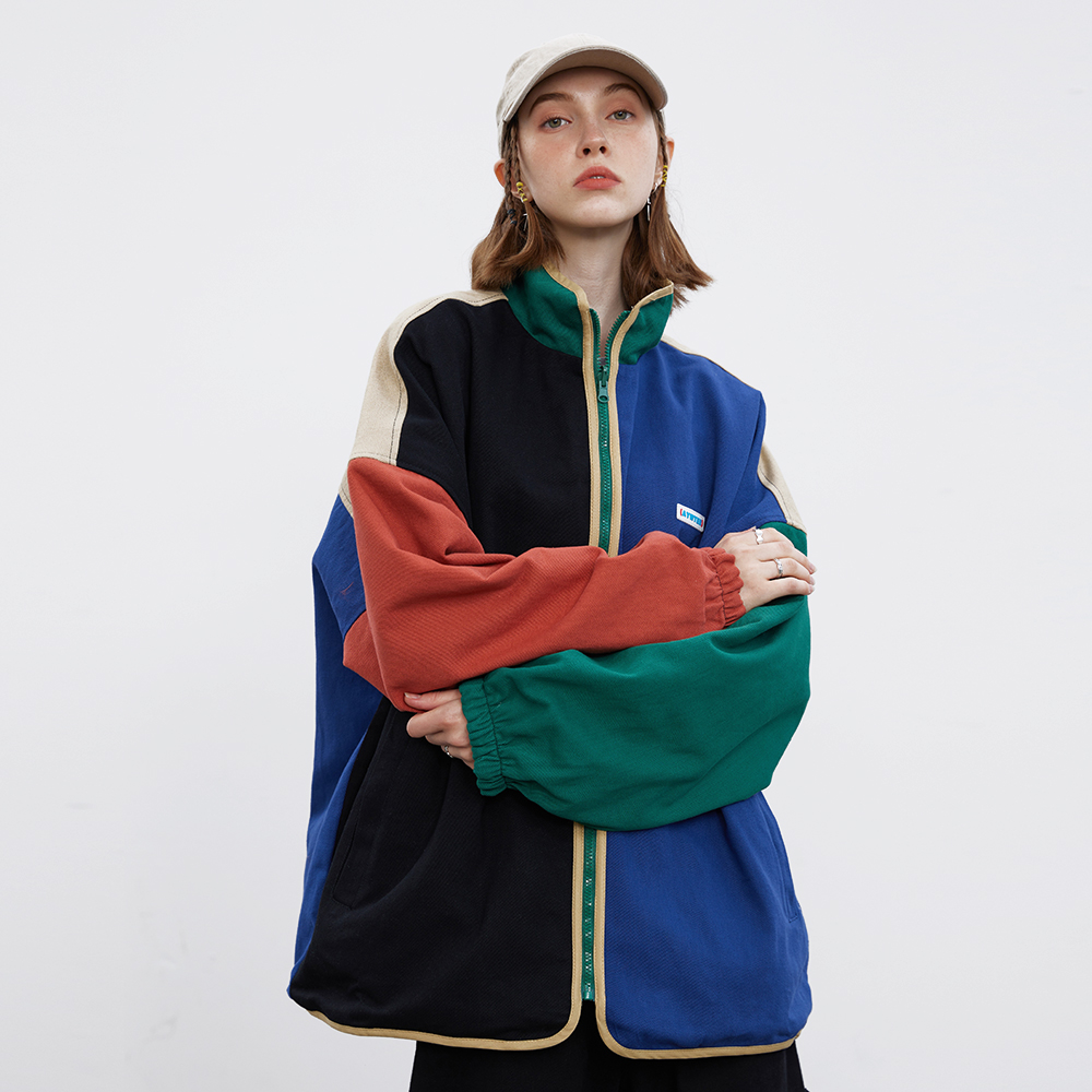 Men's Casual Irregular Multi-color Coat