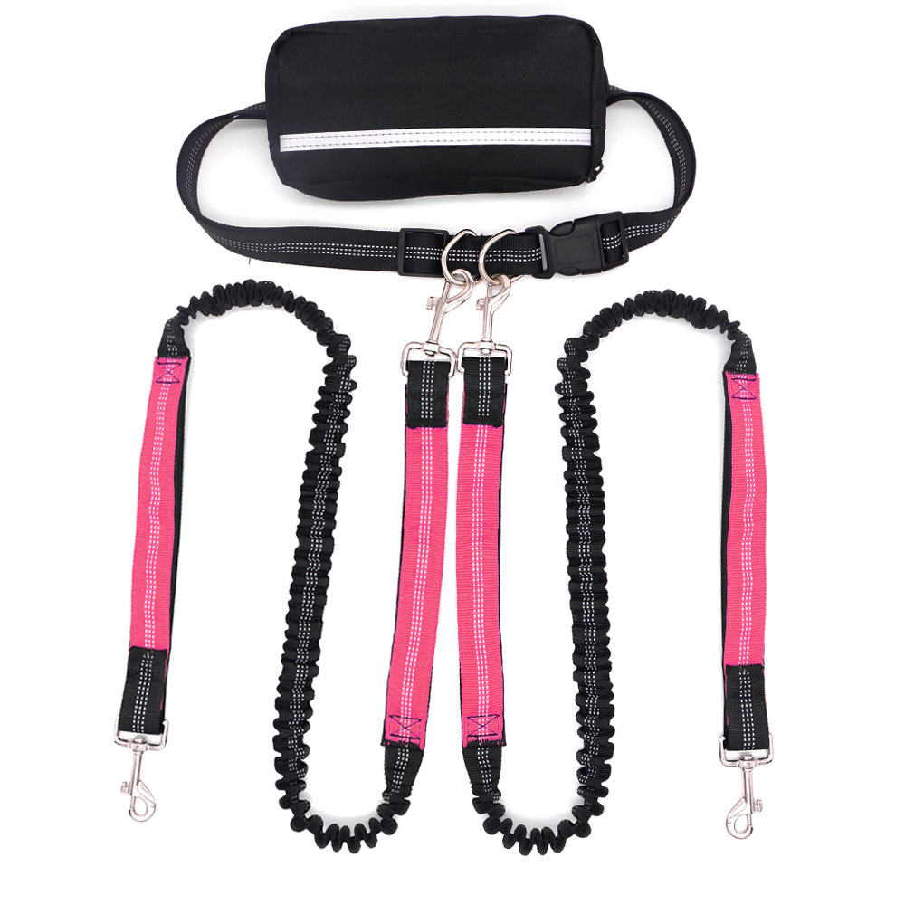 Doubl-headed LeashOne Leash For Two DogsRunning And Walking Dog Leash With Burstresistance 4