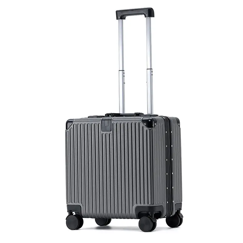 Multi-functional Aluminum Frame 18-inch Trolley Case Small