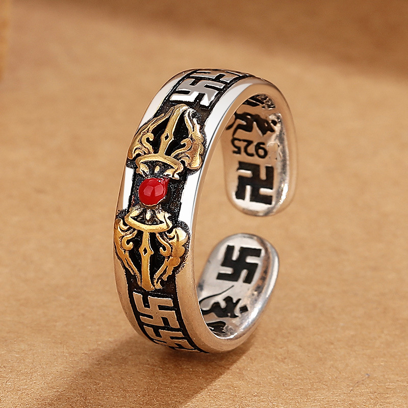 Silver Special-interest Design Opening Adjustable Ring