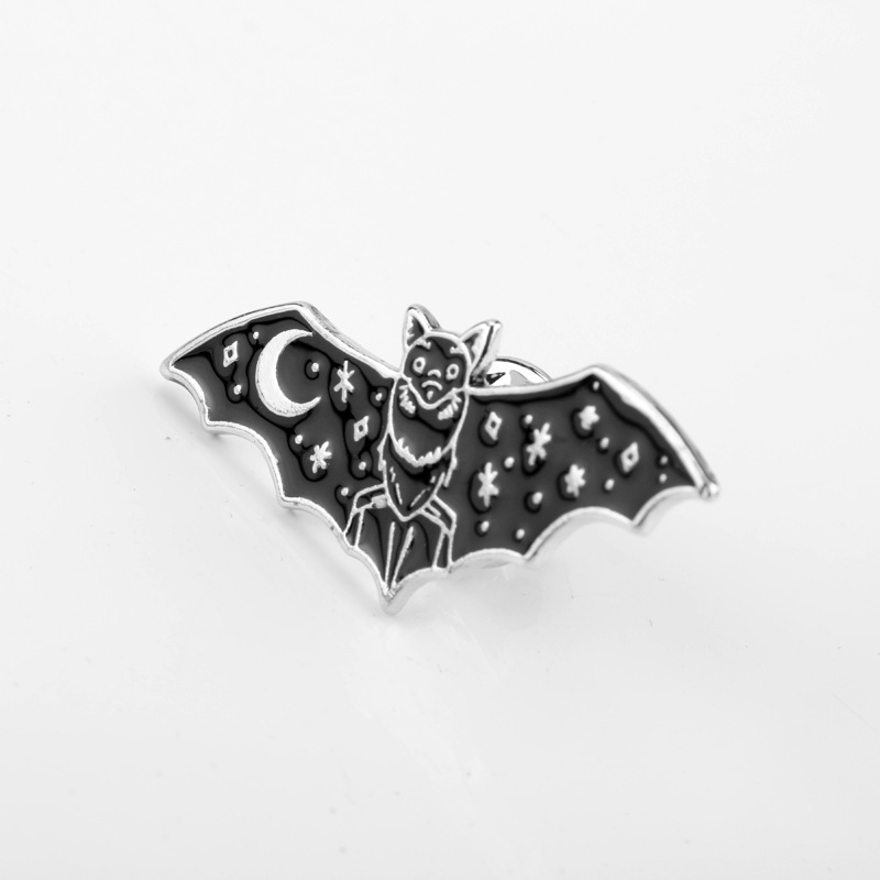 Title 3, Creative Star Moon Dark Bat Series Brooch