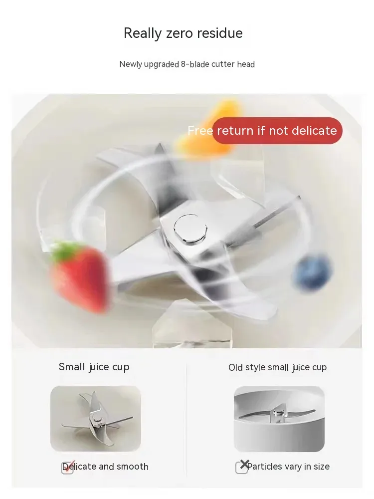 Fried Juice Blender Household Vegetables And Fruits Multi-functional Household Charging – image 3