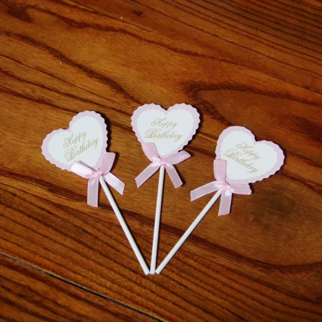 Birthday Cake Decoration Blank Writable Bowknot Flower Cp966 Love Words - Shop at LoveMi