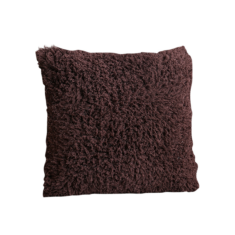 Plush Pillow Simple Solid Color Sofa