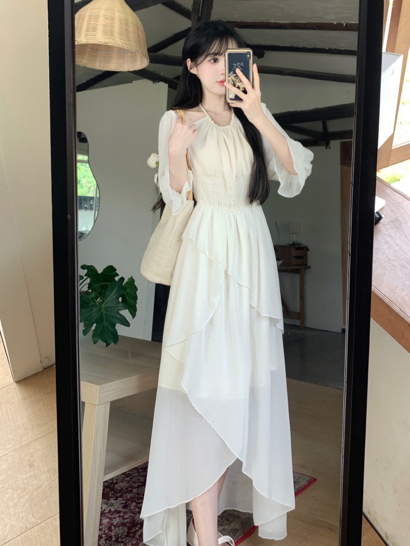 Halter Off-Shoulder Dress, picture 7 of 9