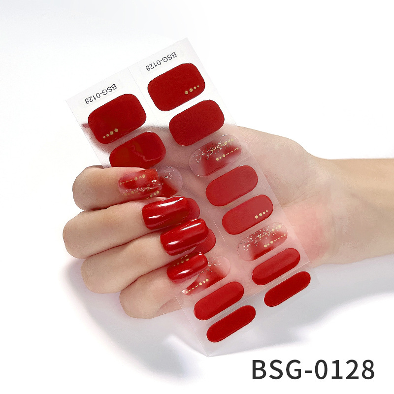 Gel Nail Stickers Japanese And Korean Bsg 0128 - Shop at LoveMi