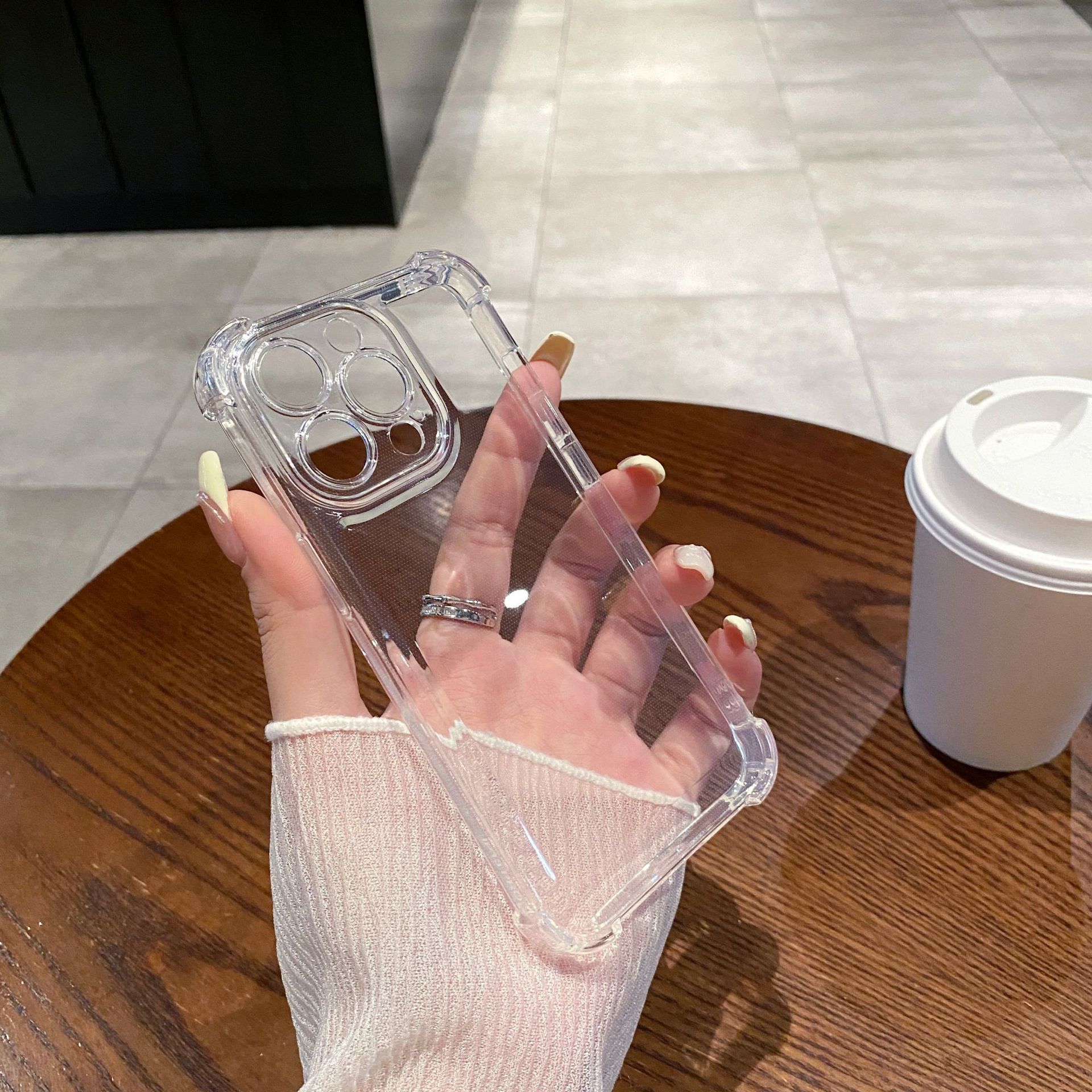 Applicable Transparent Mobile Phone Four-corner Drop-resistant Space Shell - Image 6