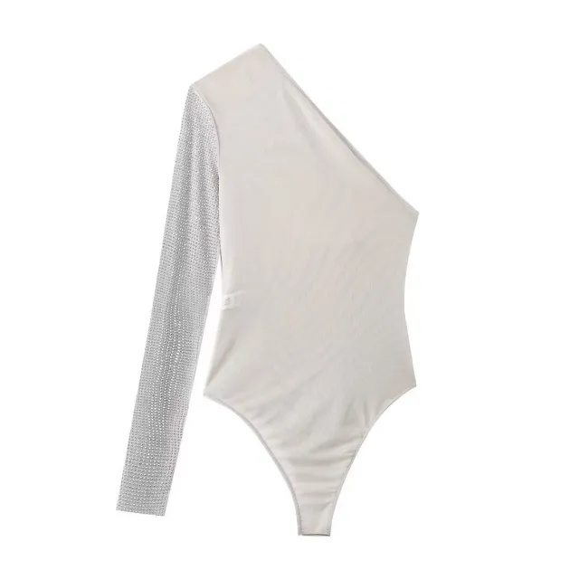 Bright Silk Net Asymmetric Slim fit Jumpsuit - Shop at LoveMi