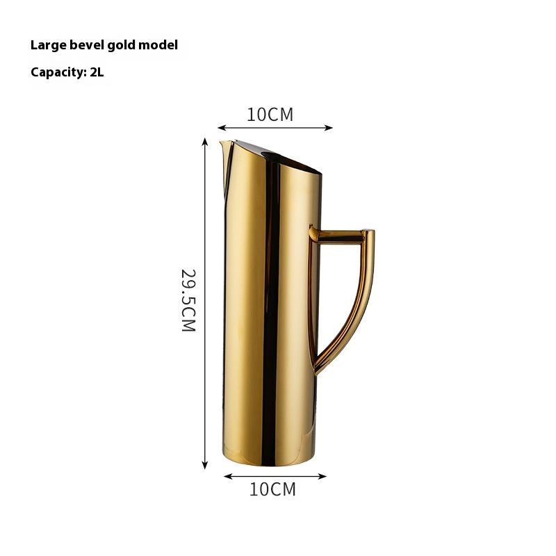 Thick Large 2L Bevel Gold