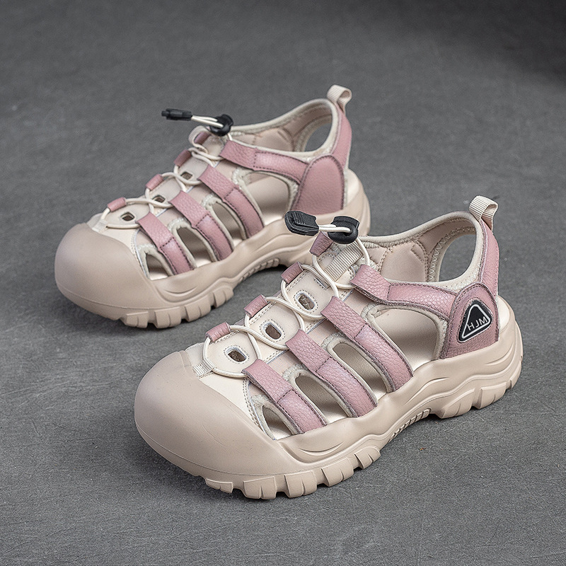 Closed-Toe Hollow Sandals, picture 4 of 5