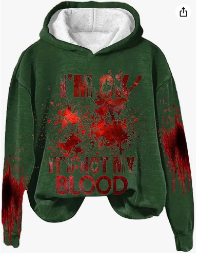 Women's Fashion Loose 3D Letter Printed Hoodie