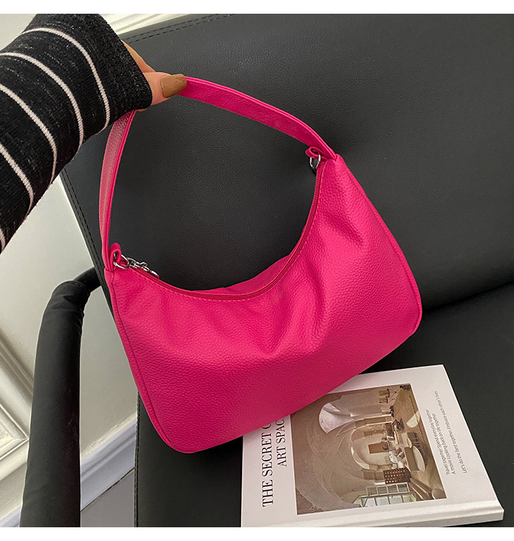 Title 7, Simple Candy Color One Shoulder Underarm Bag Cr...