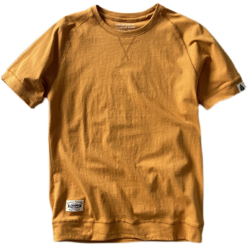 Mens Retro Crew-Neck Short-Sleeve T-Shirt 10