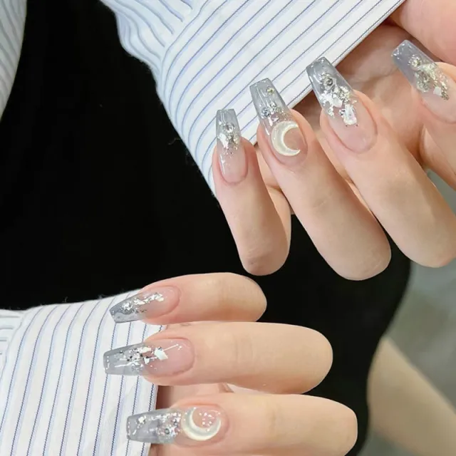 Sailor Moon Nail Stickers Beautiful Student Fake Nails Sailor Moon Middle Ladder - Shop at LoveMi