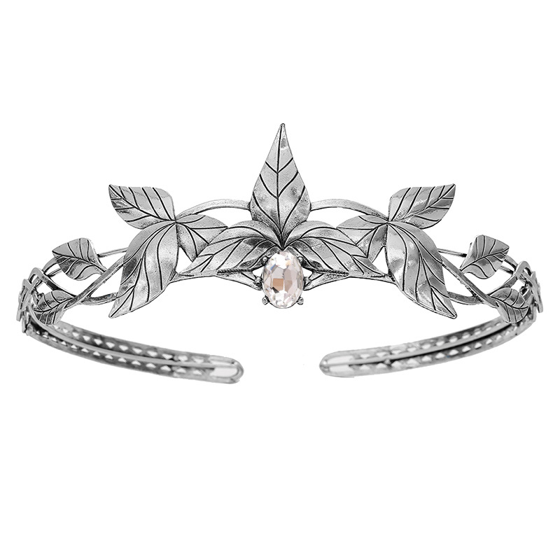 Greek Goddess Forehead Ornament Rhinestone Wedding Headdress Alloy Colorful Crystals 10