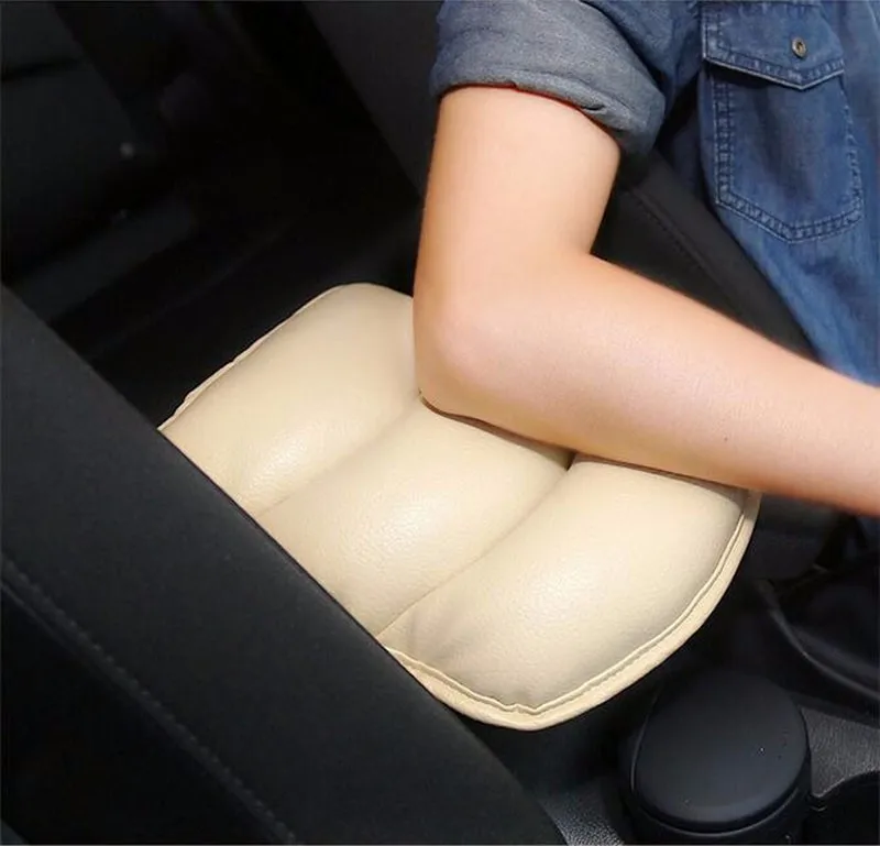 11 Auto Center Console Arm Rest Seat Box Padding Protective Case PU Mats Cushion