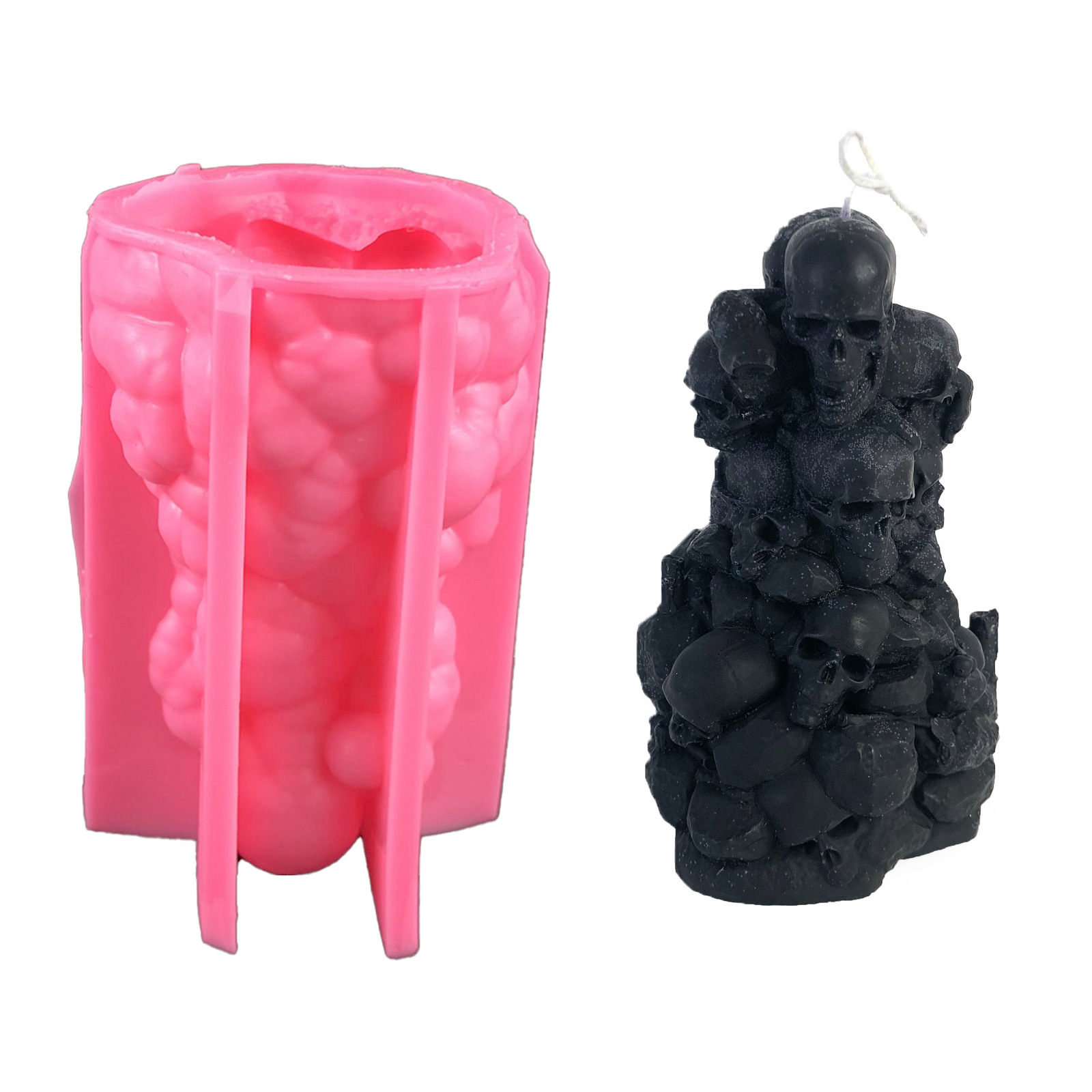 Skull Candle Silicone Mold Candle Mould Three-dimensional
