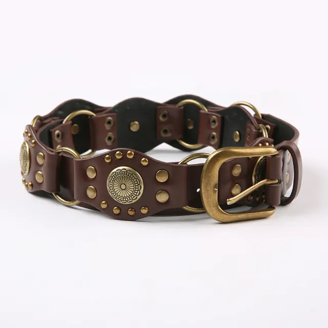 Featured Versatile Retro Buckle Belt Cool Strap Design Accessories Brown - Shop at LoveMi