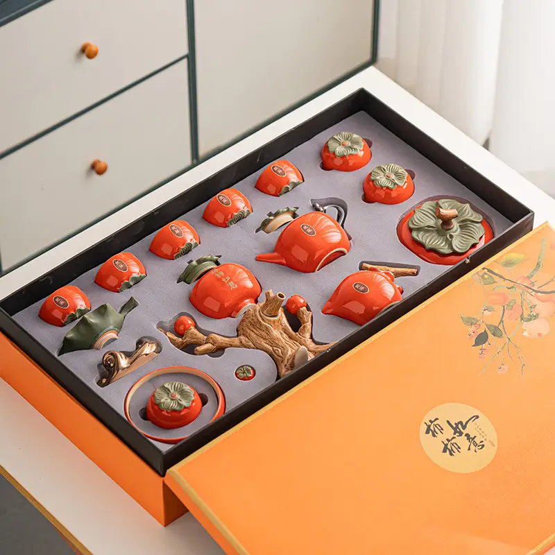Business Gift Ceramic Tea Set Suit