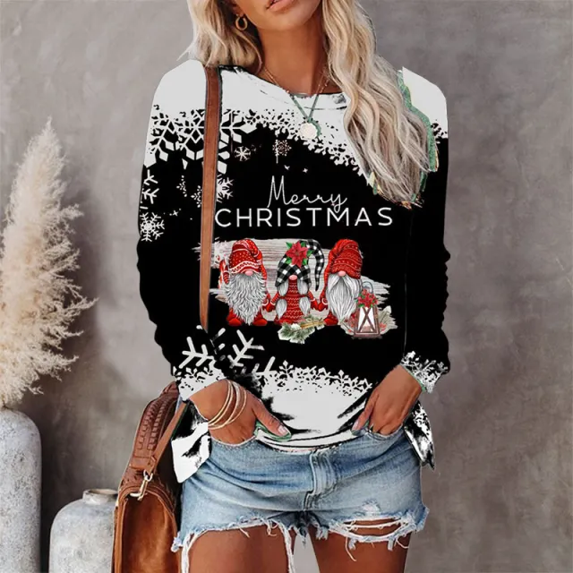 Round Neck T shirt Loose Casual Top Women Jyq4710409 Xs - Shop at LoveMi