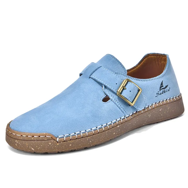 Women's Comfortable Loafers New Lightweight Low Top Blue - Shop at LoveMi