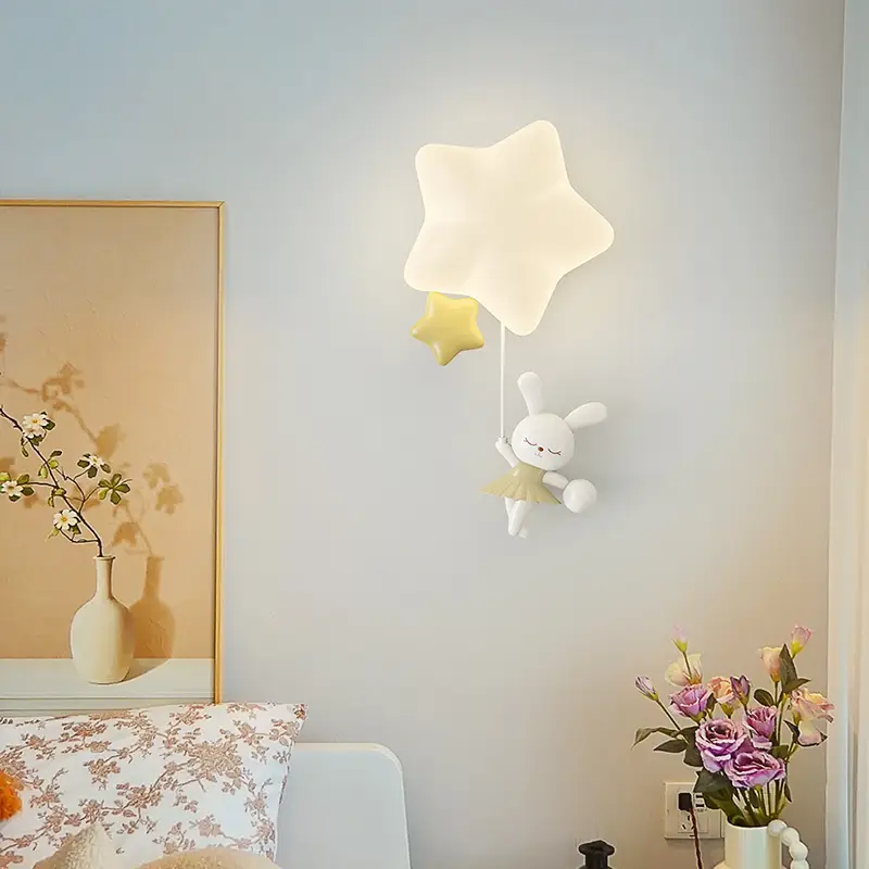 Cartoon Children's Room Star Decoration Bedside Lamp