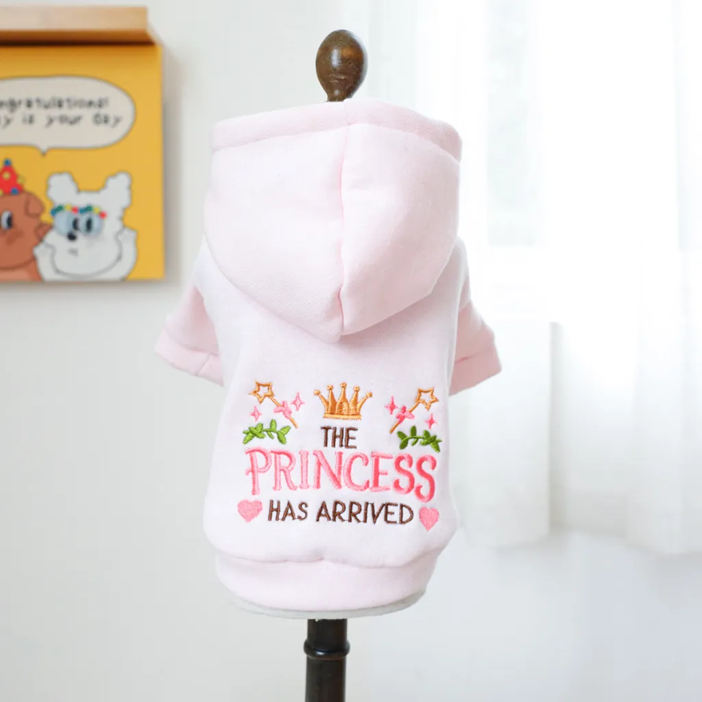 Pet Clothes Dog Cat Clothes Hooded Little Princess Sweater - Little Princess Sweater