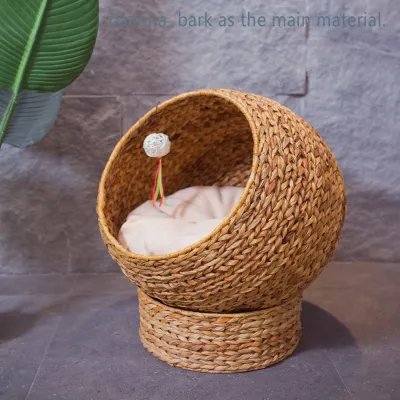 Simple Home Summer Rattan Cat Nest