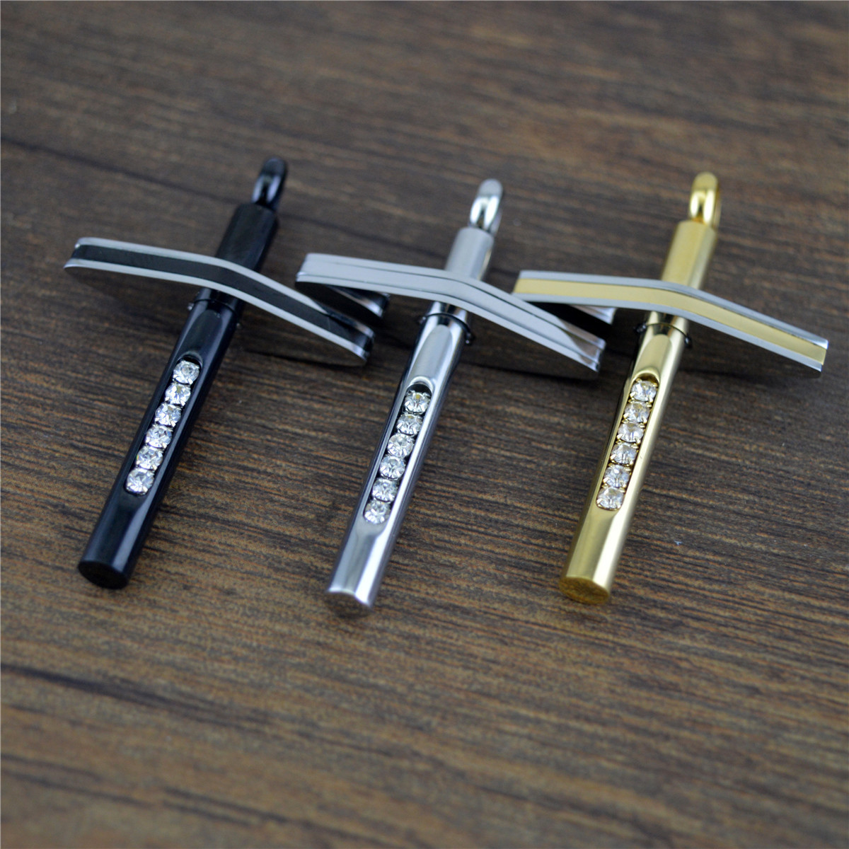 Necklace Accessory Stainless Steel Cross Pendant