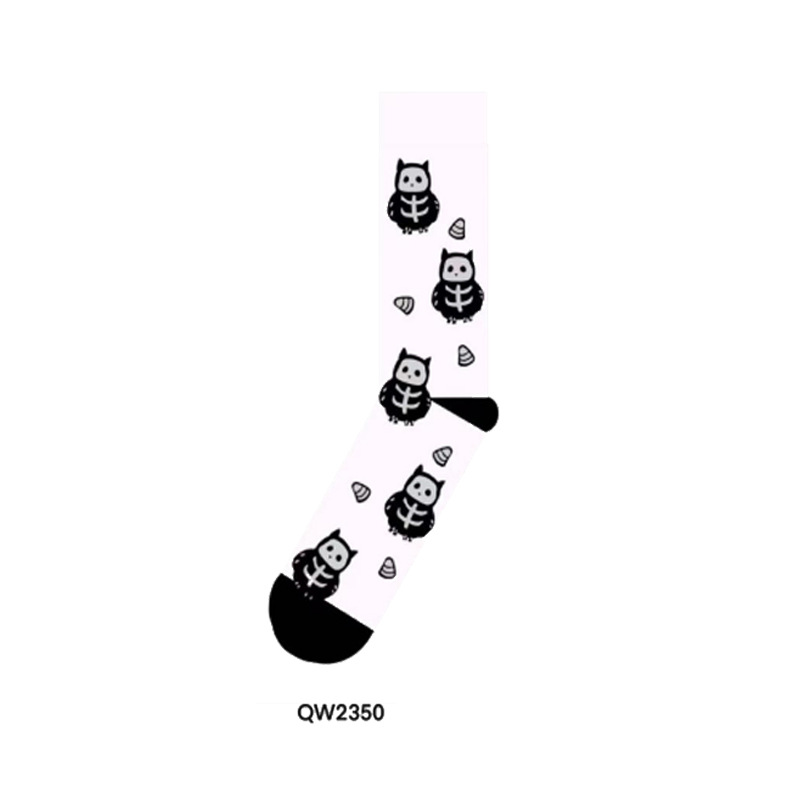 Halloween Cartoon Versatile Men's And Women's Mid-calf Socks