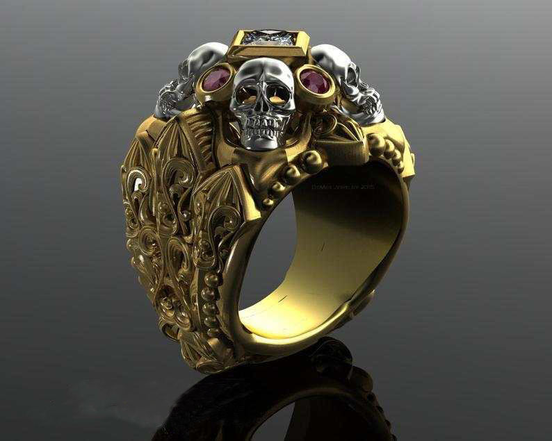 Creative Mens Fashion Skull Ring
