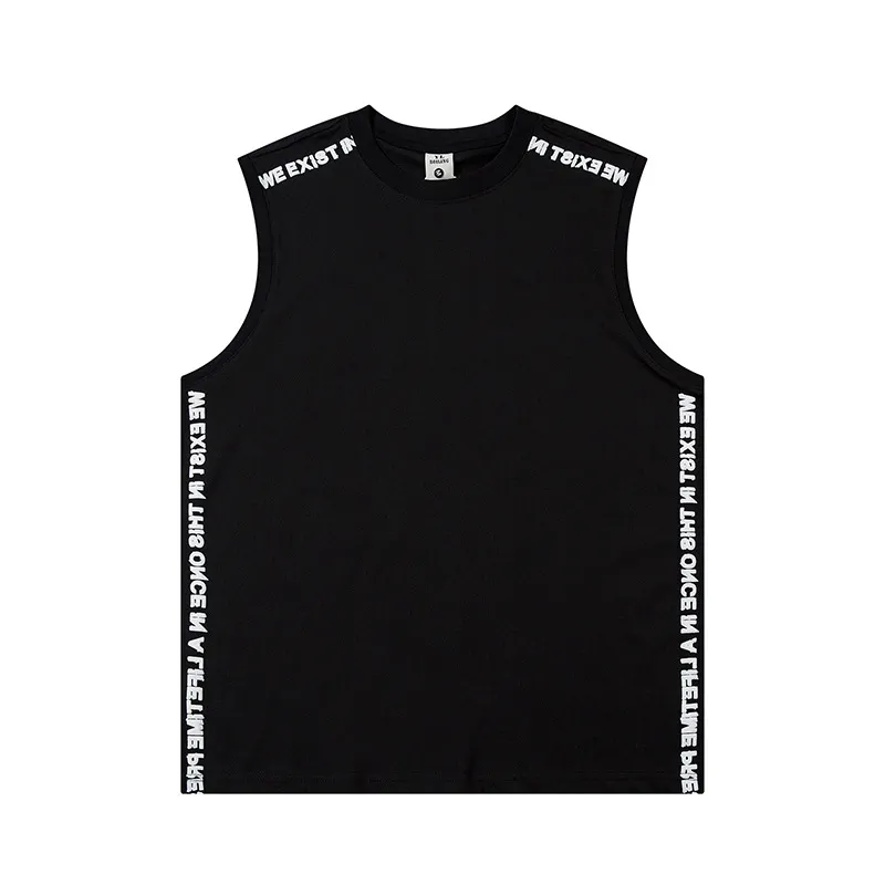 Fashion English Lettered Casual Vest For Men
