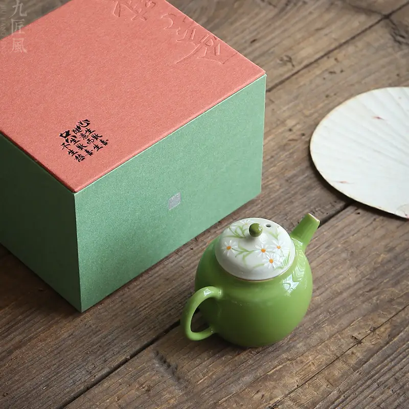 Hand Painted Ceramic Little Teapot Cute Refreshing Teapot
