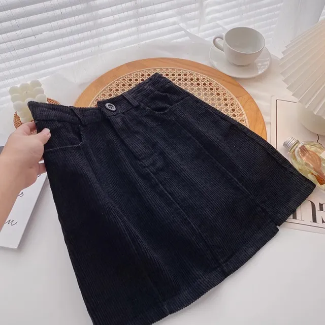 Retro High Waist Slimming Commuting Slim Fit Slit A Line Skirt Black - Shop at LoveMi
