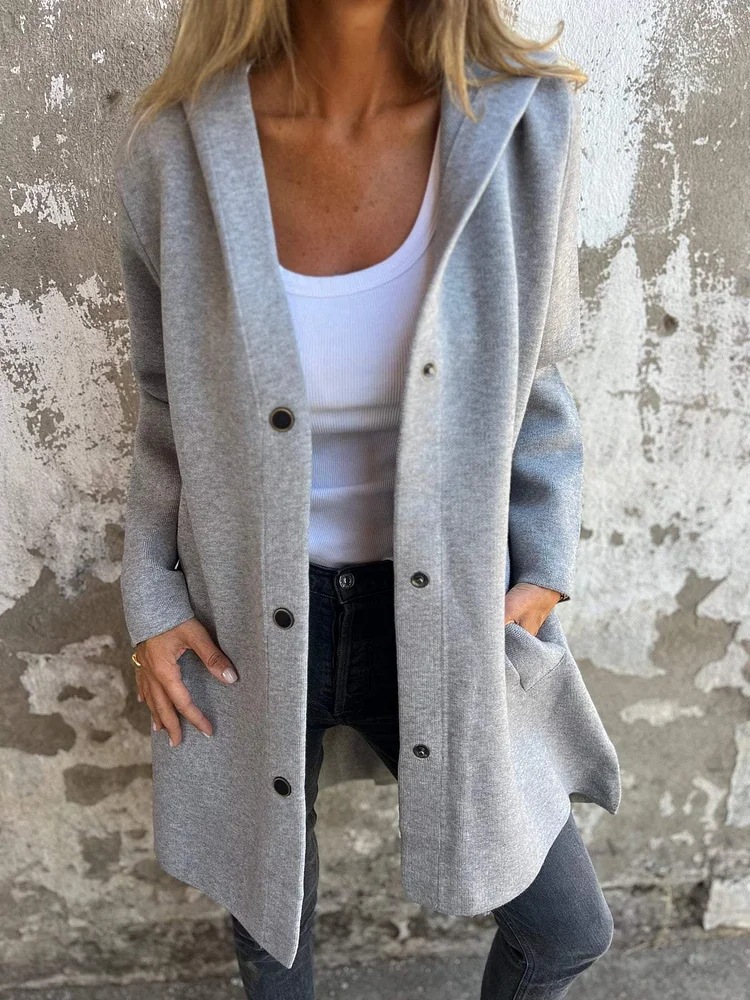 Title 2, Casual dames cardigan met capuchon, losse jas i...