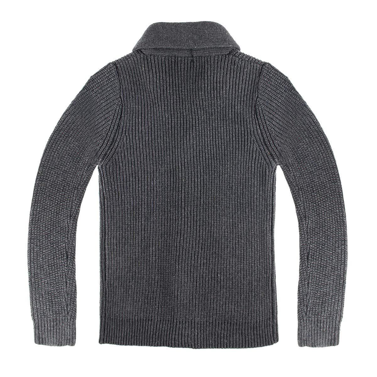 Title 6, Mens Sweater High Neck Single-Breasted Pocket ...