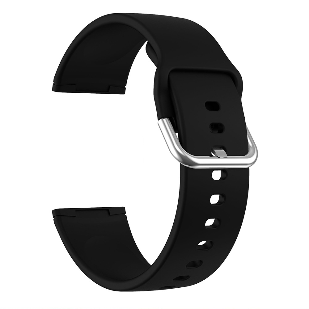 Applicable Silicone Strap Solid Color Silver Buckle