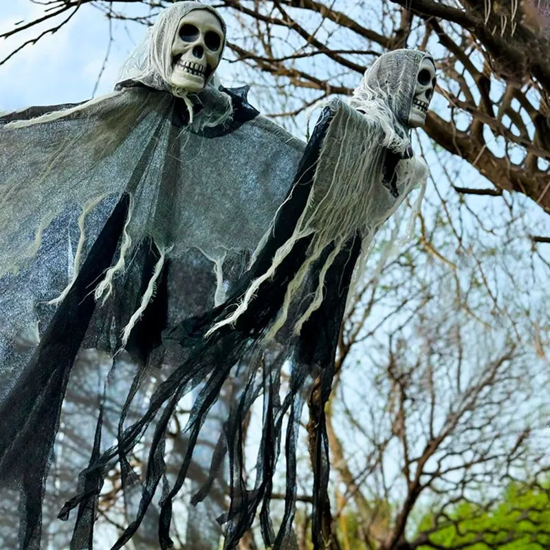 Halloween Decorations Horror Hanging Ghost Skull Skeleton Prop Perfect For Home Outdoor Yard Party Supplies Festival Decorations – image 5