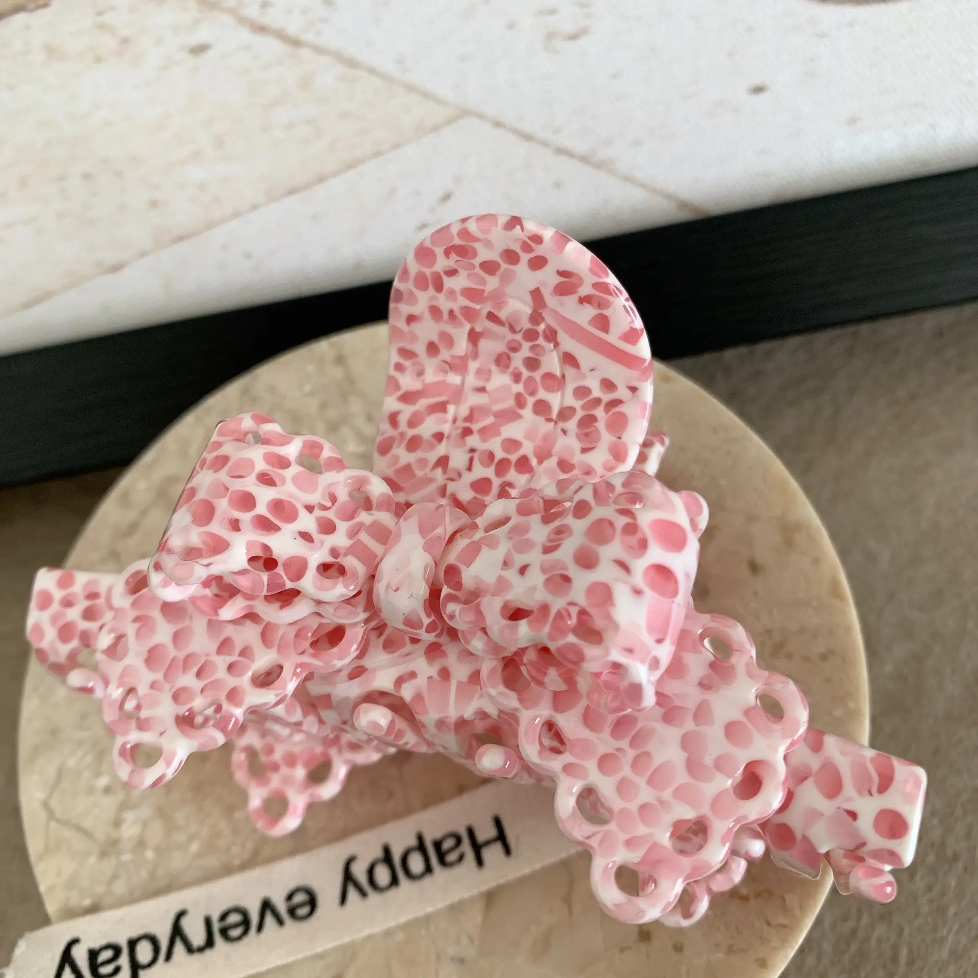 Acetate Lace Bow Barrettes Sweet Temperament Girl