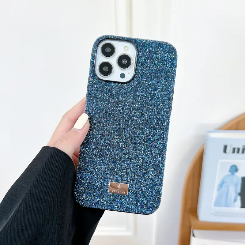 Anti-wear Luxury Rhinestone Soft Glue Phone Case