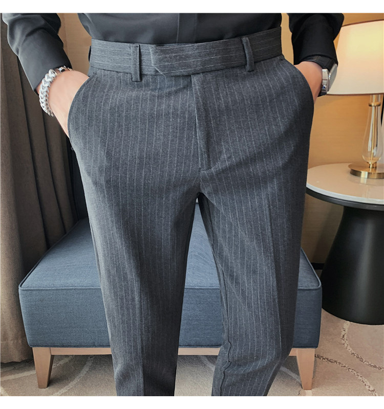 Slim Fit Quality Spring And Autumn Trousers Business Straight Pants