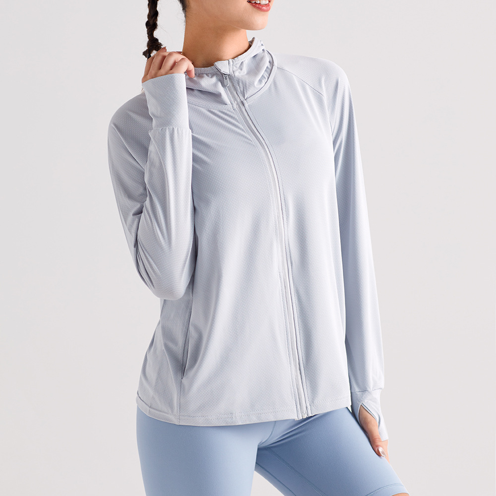 Hooded Lightweight UV-protection Sun-protective Top