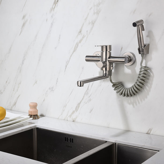 In-wall Cold Water Faucet For Kitchen Sink