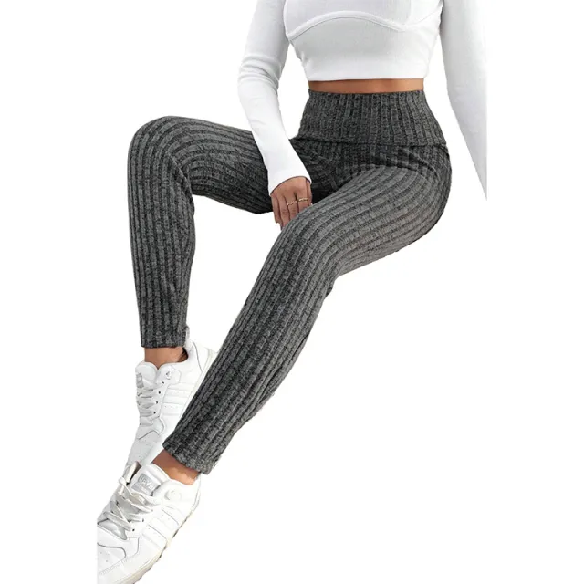 Women's Casual All match Solid Color High Waist Tight Leggings Lc761454 P2011 L - Shop at LoveMi